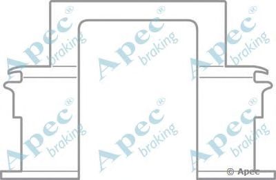 APEC BRAKING kit446 -  Комплектующие, тормозные колодки